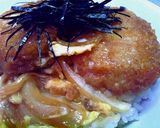 お弁当にもＯＫ！お惣菜屋の賄いコロッケ丼作り方3写真