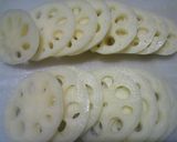 ✿レンコン挟み♬チキンバーグ✿作り方2写真