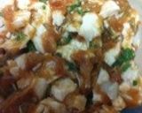 簡単！梅肉とササミのさっぱりパスタ作り方1写真