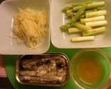 オイルサーディンとしょうがのパスタ作り方2写真