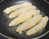 鶏ささジェノベーゼのチーズパン粉焼き作り方3写真
