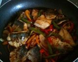 アジの野菜甘酢炒め作り方5写真