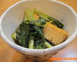 ♪小松菜と厚揚げの煮物♪作り方4写真