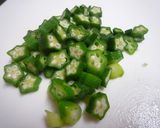 オクラとしらす干しのおかか和え作り方1写真