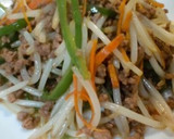 ☆ひき肉ともやしの中華風炒め☆作り方8写真