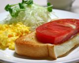 完熟トマトトースト作り方4写真