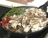 きのこと豚バラ肉のビビンバ作り方4写真