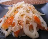 上品薄味なレンコンきんぴら作り方6写真