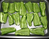 ピーマンの肉詰めチーズのせ♥作り方1写真