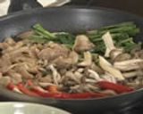 きのこと豚バラ肉のビビンバ作り方6写真