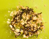豆腐と塩昆布の卵かけごはん作り方1写真