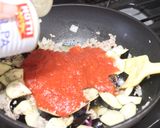 茄子とひき肉のトマト風味パスタ作り方3写真