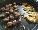 ホットプレートで♪サイコロステーキライス作り方6写真