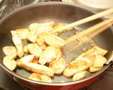ジャンボニンニクと鶏もも肉の甘辛炒め作り方4写真