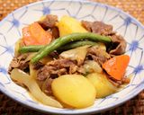 水なし♪コツなし♪野菜の旨みで！肉じゃが作り方12写真