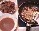 スイス　鹿肉の赤ワインきのこソース煮作り方1写真