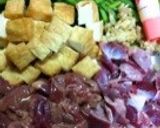 甘辛味が美味！厚揚げ入りニラレバー炒め作り方1写真