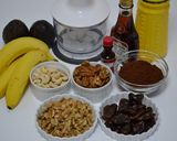 ローフード　バナナチョコレートケーキ作り方1写真