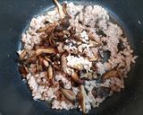 簡単昼食・夕飯!大葉ひき肉茸の和風パスタ作り方5写真