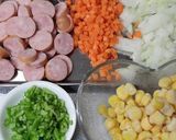 炊飯器で簡単に♪ウィンナー☆ピラフ作り方2写真