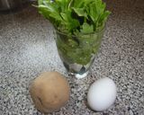 セロリの葉入りスペインオムレツ作り方1写真