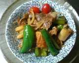 万願寺とうがらしの豚肉ともやし炒め！作り方4写真