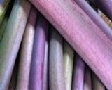 ズイキ(赤芋の茎)のシャキッと酢みそ和え作り方1写真
