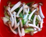 鮭とシメジの味噌ダレ　レンジ蒸し作り方3写真