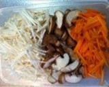 キノコとひきわり納豆のみぞれ和え☆作り方1写真