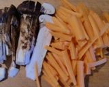 かわいいマツタケ２本で炊き込みご飯作り方2写真