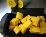 野菜でおやつ♪カボチャたっぷりプリン作り方1写真