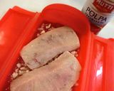 ルクエで＊カジキマグロの香草パン粉焼き作り方1写真