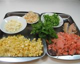 鮭切り身でエスニックなおこわ作り方1写真
