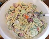 ヤリイカの辛子酢味噌マヨマカロニサラダ作り方6写真