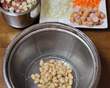 ♡さつまいもとお豆のミルクスープ♡作り方1写真