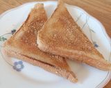 揚げない！フライパンできなこ揚げパン風トースト作り方6写真