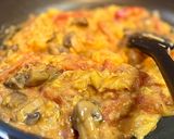 きのことベーコンのトマたまライス作り方9写真