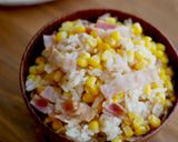 とうもろこしごはんwithベーコン｜3合作り方8写真