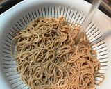 簡単!豚ばら肉ときのこのつけ蕎麦作り方5写真