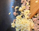 淡竹筍と挽肉のチャーハン♬作り方2写真