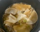 包まない。餃子風スープ作り方3写真