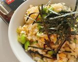 焼肉の生だれで悪魔的旨さ　枝豆たぬきご飯作り方5写真