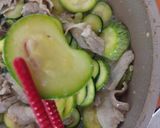 ＊ズッキーニと豚肉の梅味噌炒め＊作り方4写真