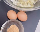 白菜と茹で卵の胡麻和え作り方1写真