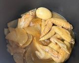 ほろほろ手羽先と大根のこっくり旨煮♡作り方4写真