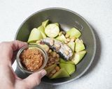 茄子とオイルサーディンとお豆の炊いたん♪作り方3写真