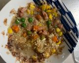 レンジ簡単梅油淋鶏味オムライス弁当作り方6写真