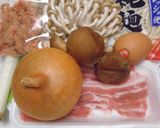 焼うどんde月見うどん!作り方1写真