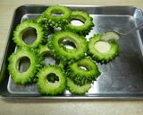 【農家のレシピ】ゴーヤの肉詰め照り焼き作り方1写真