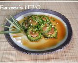 【農家のレシピ】ゴーヤの肉詰め照り焼き作り方6写真